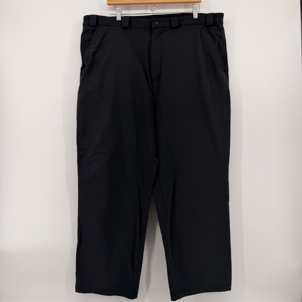Duluth Trading Co Mens Flex Cargo Pants Black 42x30 Work Trousers Stretch